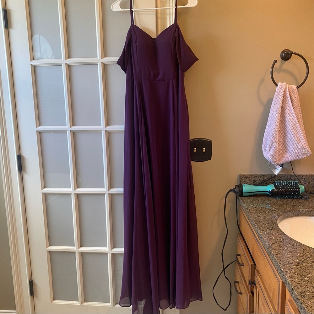 Formal purple gown